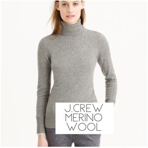 J.Crew Merino Wool Turtleneck Grey XS